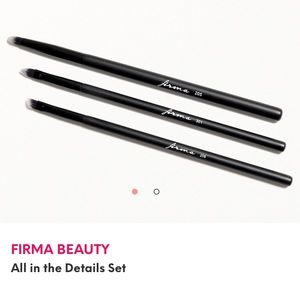 FIRMA BEAUTY 3 Full Size Makeup Brushes # 205 206 & 301 Vegan & Cruelty Free NWT